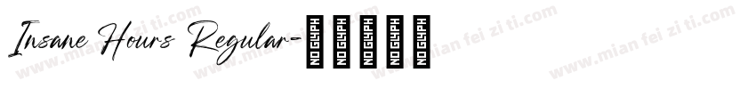 Insane Hours Regular字体转换